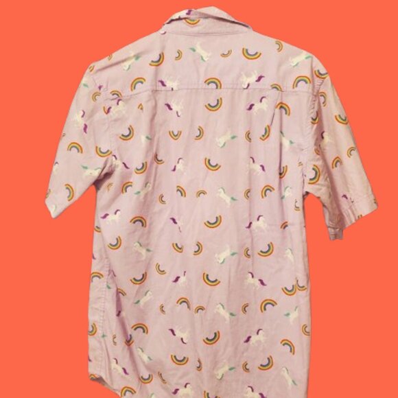 Spencers Unicorn & Rainbows Button-Up Shirt - Picture 2 of 7